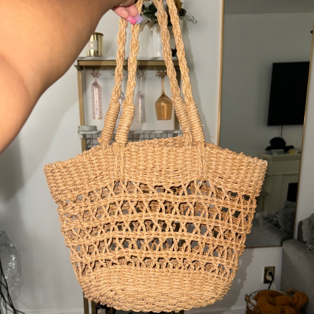 Forever 21 Natural Woven Tote